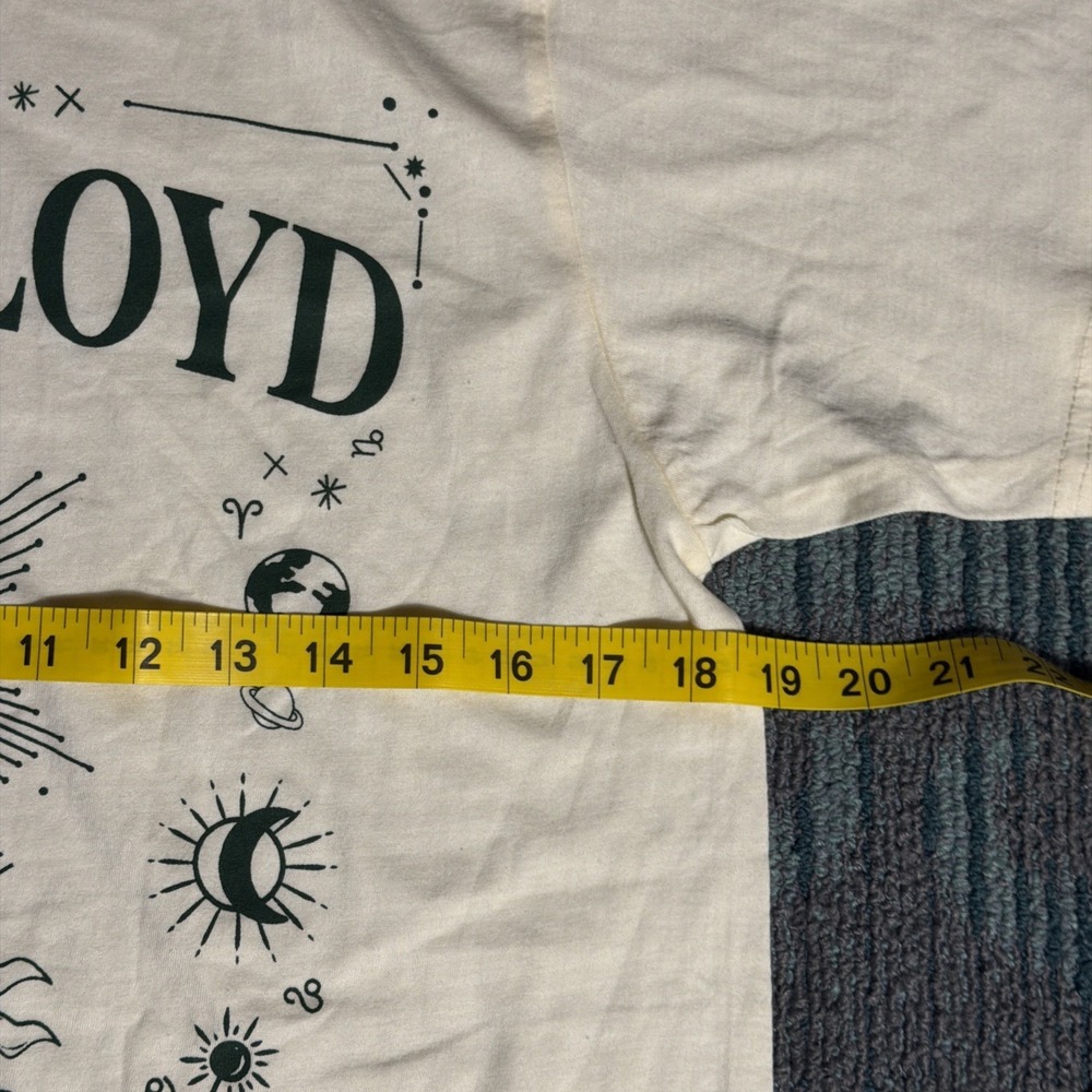Pink Floyd‎ Band T-Shirt Mystic Graphic Beige Cream Tee Men's Medium - Picture 5 of 5